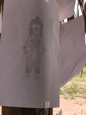 Português: Desenho de mulher Karajá com grafismo, elaborada durante uma oficina com crianças em Bdè-Burè. Karajá: Hãwky ikyridimy rỹirèri, kuladu mahadu riwinyre deseimy, Bdè-Burè mahãdu kuladu.